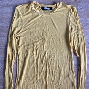 Reformation long sleeve top -yellow